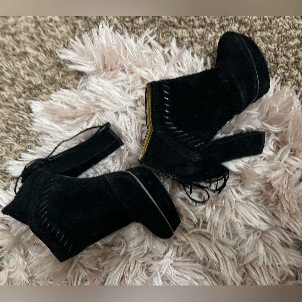 Suede Booties
